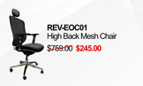 REVEOC01 Executive High Back Mesh Chair