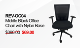 REVOC04 Mid Back Office Chair with Nylon Base